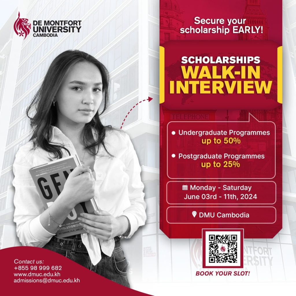 Walk-in Interviews at DMU Cambodia