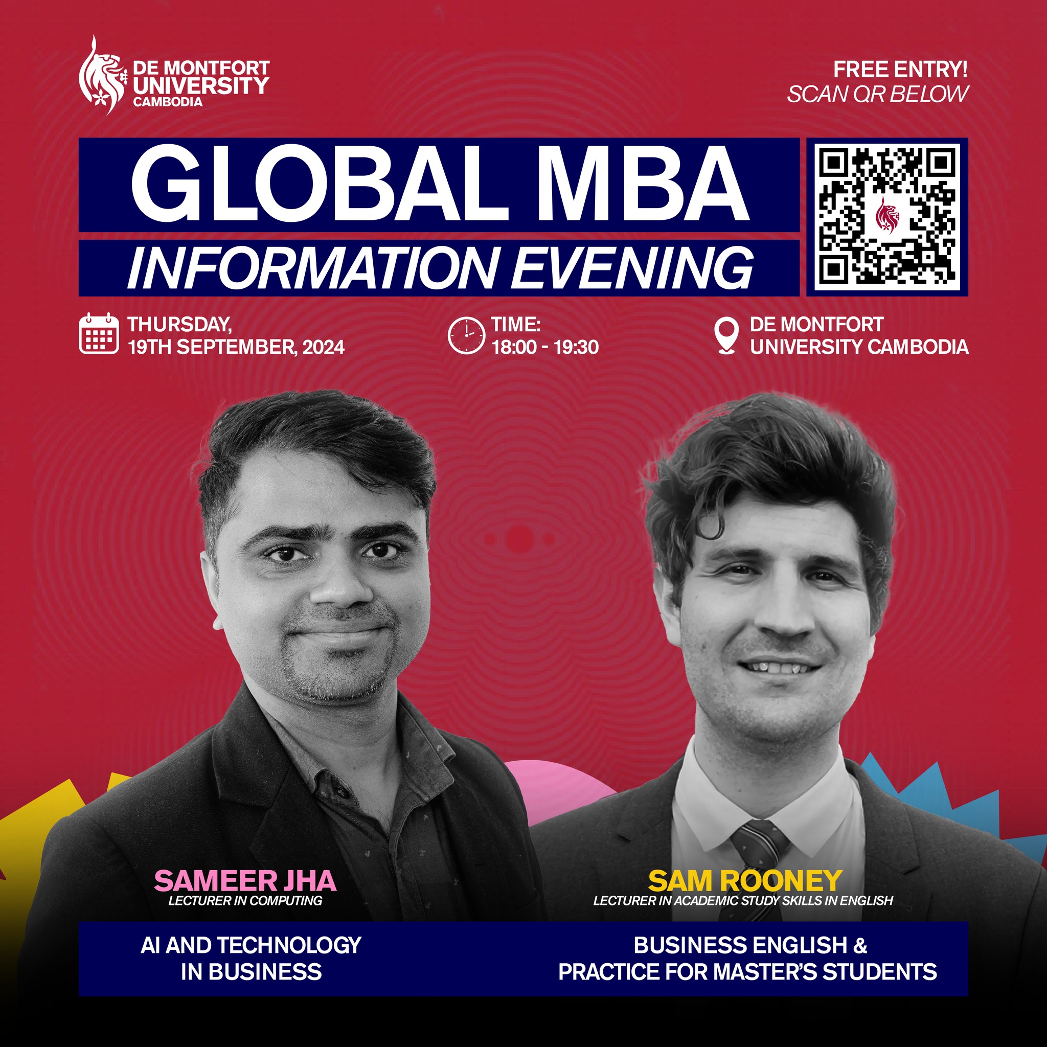 De Montfort University Cambodia Global MBA Information Evening Sept 2024