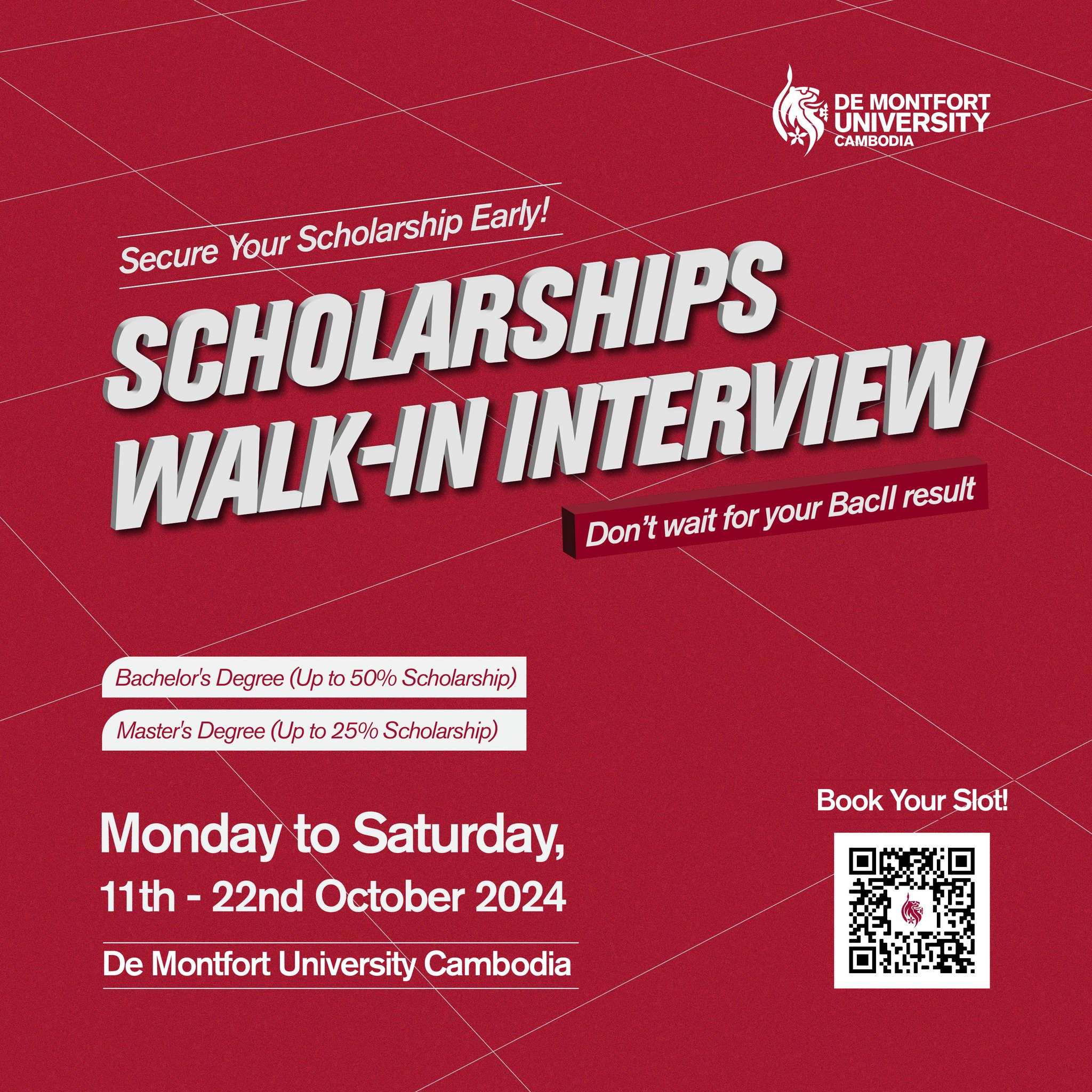 De Montfort University Cambodia Scholarships Walk-In Interview