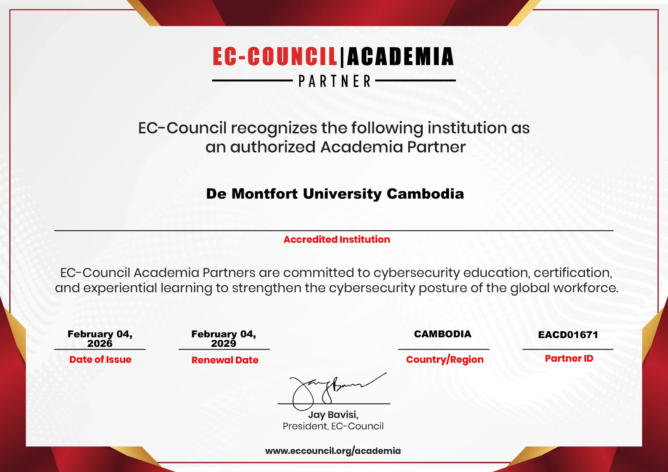 DMUC Partners with EC-Council to Advance Cybersecurity Education in Cambodia